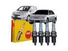 Jogo Velas NGK para Honda Civic 1.7 16V Gasolina 2001 até 2006